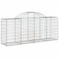 NNEVL Arched Gabion Baskets 3 pcs 200x50x80/100 cm Galvanised Iron