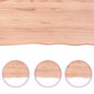 NNEVL Table Top Light Brown 120x50x4 cm Treated Solid Wood Oak