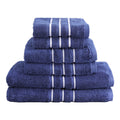 NNEDSZ 6 Pack Bath Towels Set Cotton Towel Navy