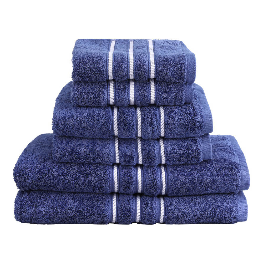 NNEDSZ 6 Pack Bath Towels Set Cotton Towel Navy