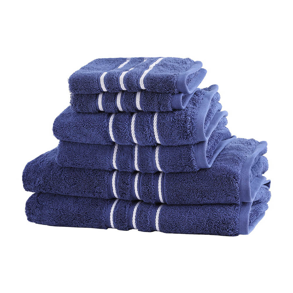 NNEDSZ 6 Pack Bath Towels Set Cotton Towel Navy